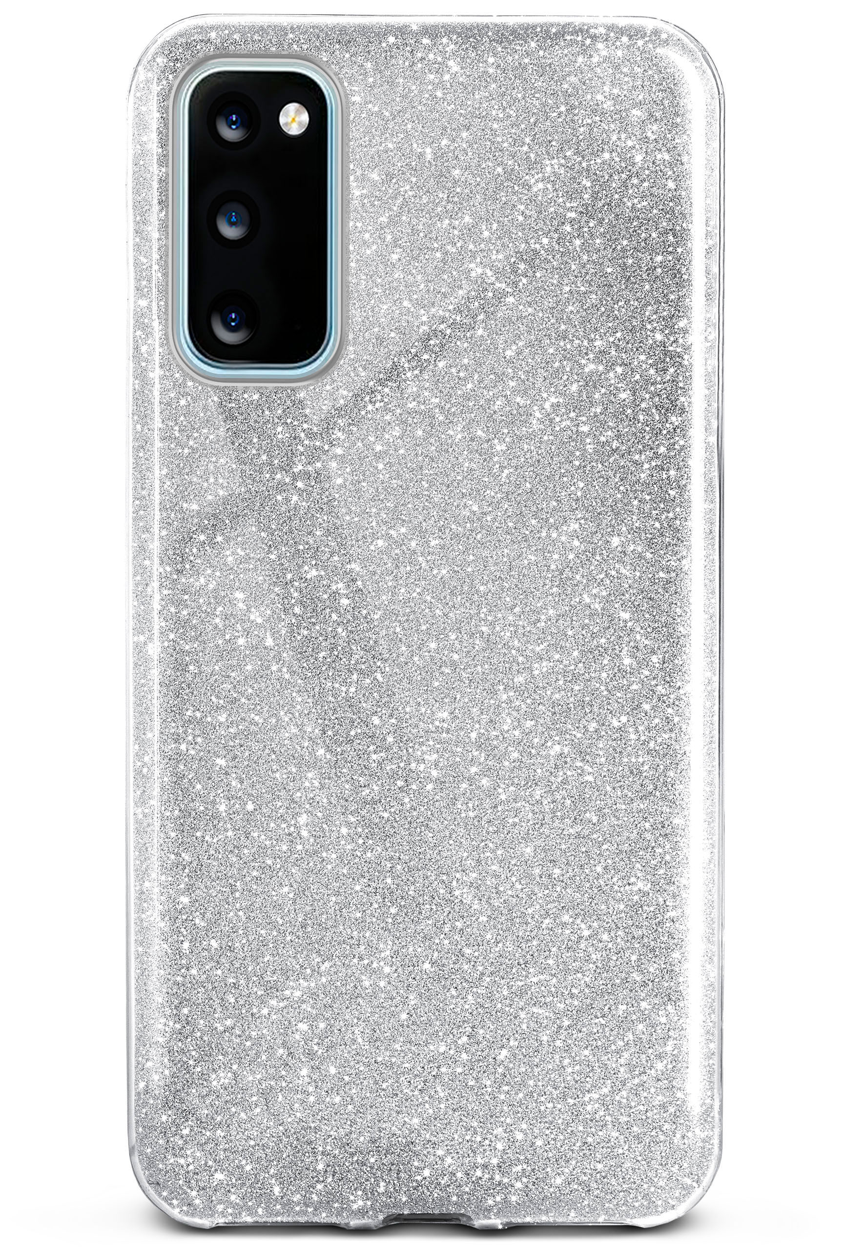 Glitter Sparkle 5G, S20 Samsung, Case, Galaxy Silver - / S20 ONEFLOW Backcover,