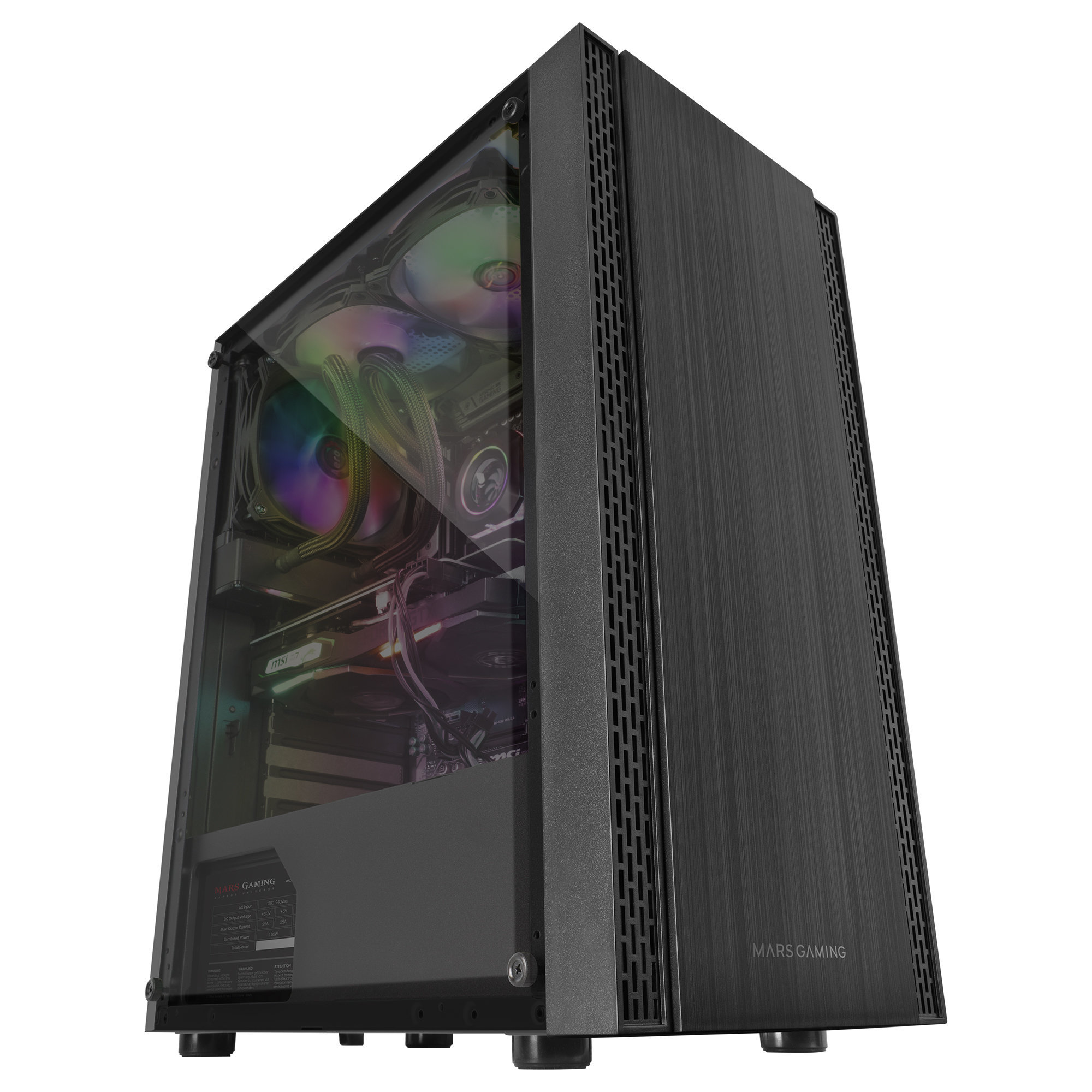 Caja PC Gaming - MCN MARS GAMING, Negro