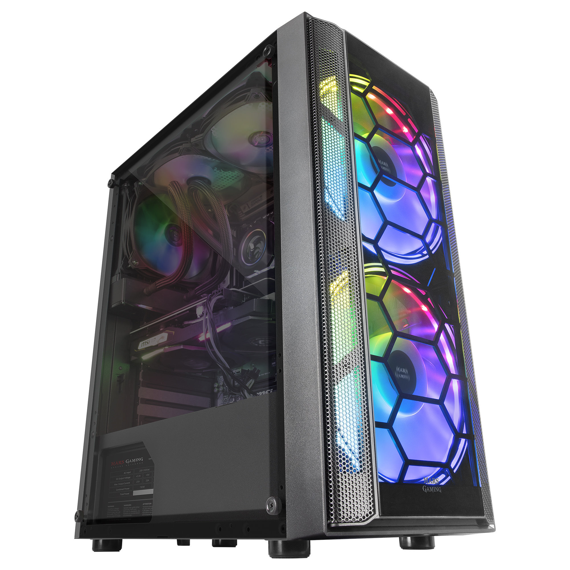 Caja PC Gaming - MC500 MARS GAMING, Negro