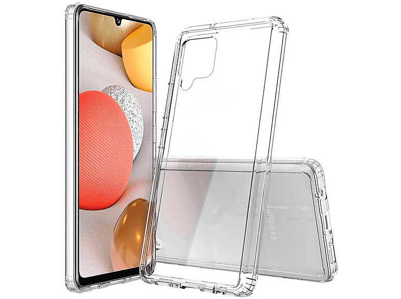 Transparent Galaxy A42 5G, Samsung, Kameraschutz, mit Backcover, COVERKINGZ Handycase und Display-