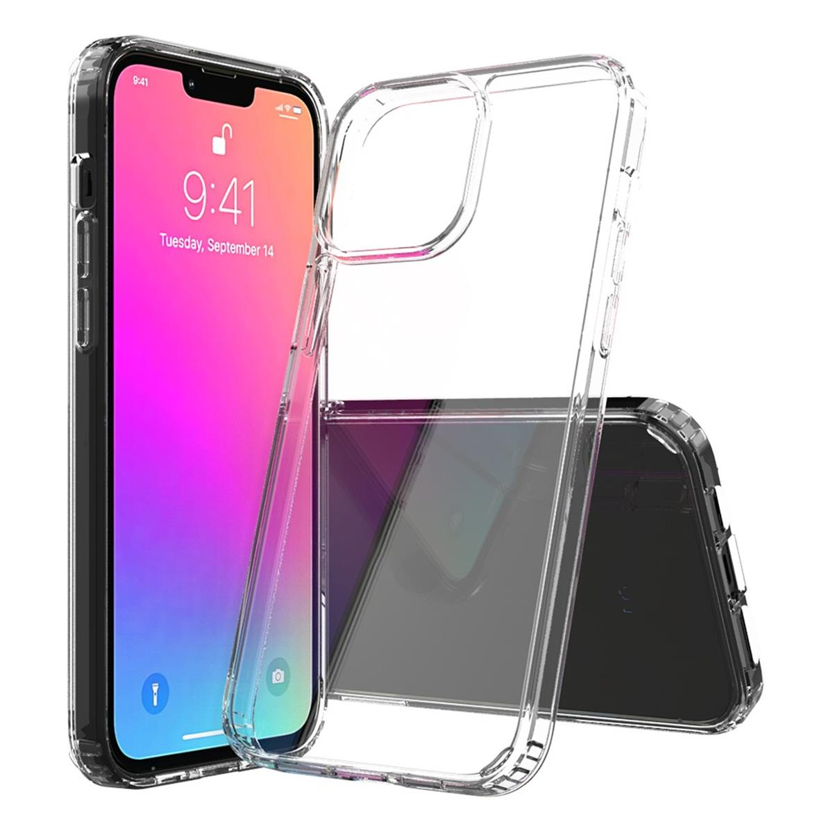 COVERKINGZ Handycase mit Display- 13 und Kameraschutz, iPhone Pro Max, Apple, Backcover, Transparent