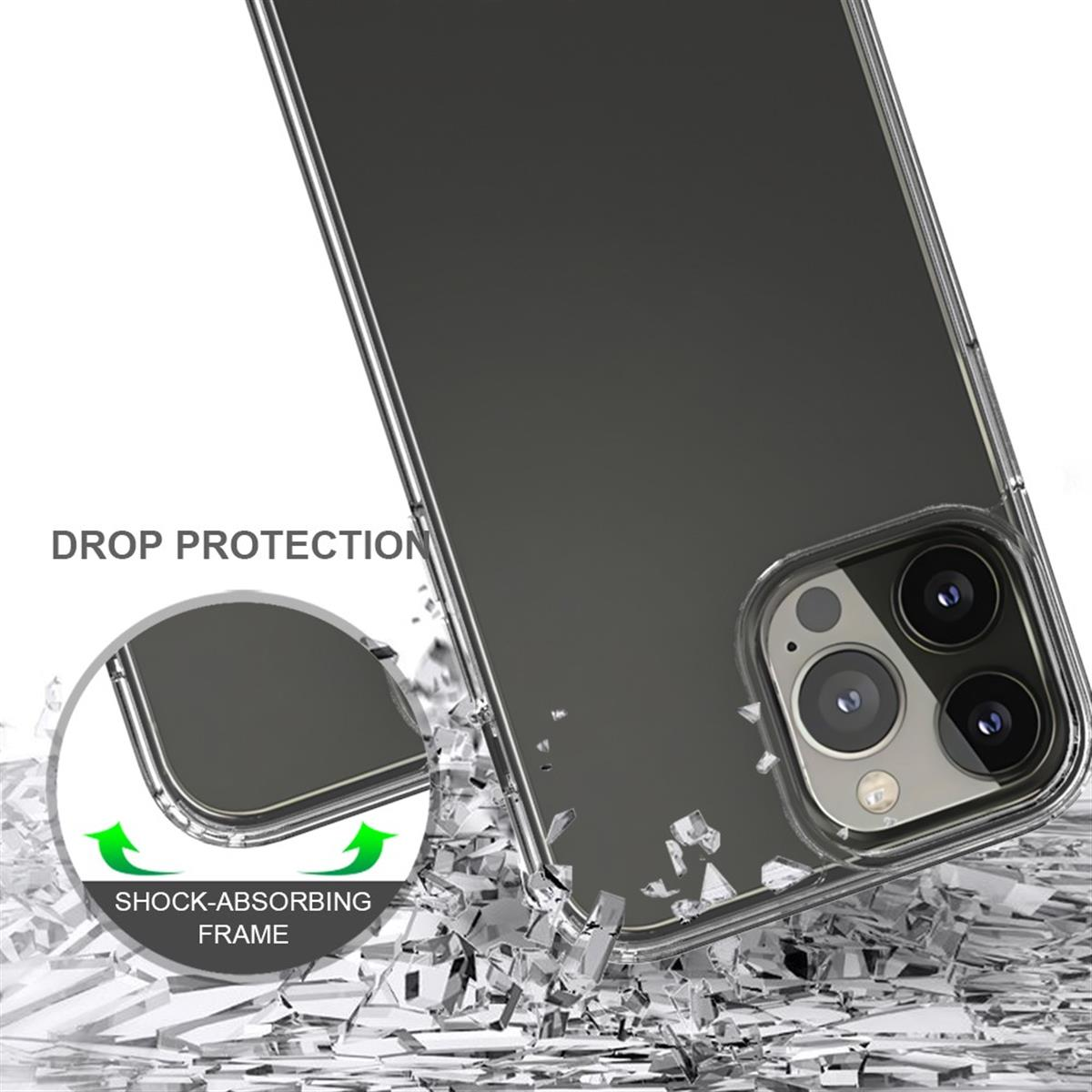 COVERKINGZ Handycase Max, Backcover, Apple, mit 13 und Kameraschutz, iPhone Display- Pro Transparent