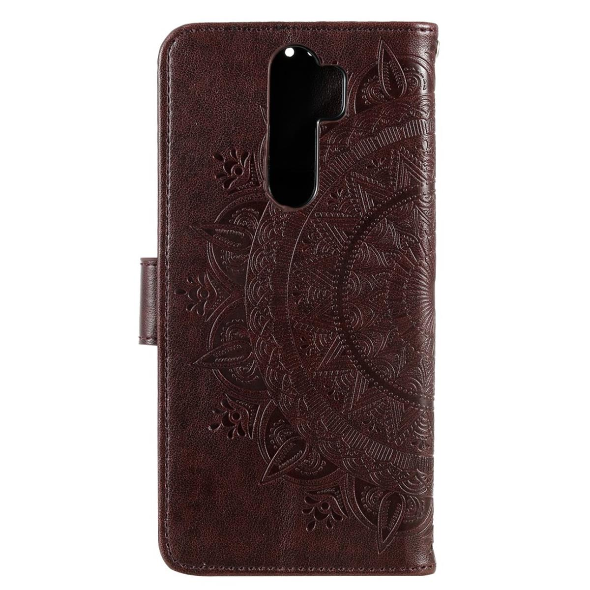 COVERKINGZ Klapphülle mit Mandala Muster, Pro, Bookcover, OnePlus, Braun 8