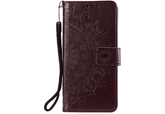 COVERKINGZ Klapphülle mit Mandala Muster, Bookcover, Xiaomi, Mi 11 Ultra, Braun