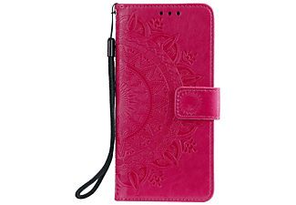 COVERKINGZ Klapphülle mit Mandala Muster, Bookcover, Samsung, Galaxy S21 FE, Pink
