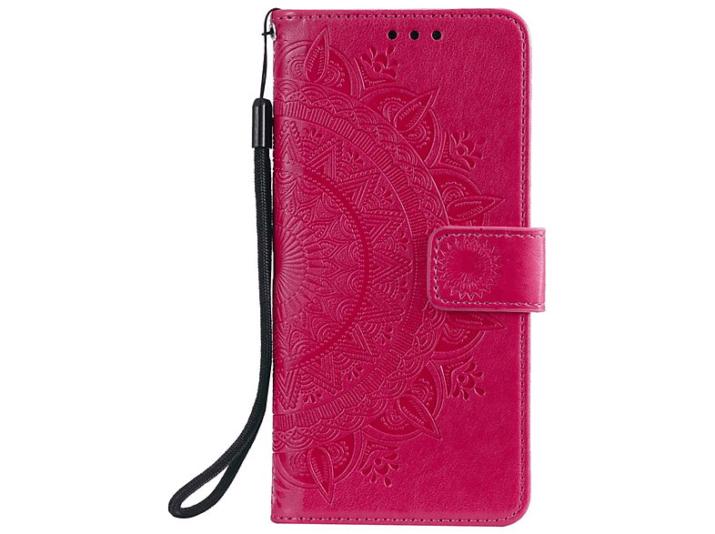 COVERKINGZ Klapphülle mit Mandala Muster, FE, Bookcover, S21 Samsung, Galaxy Pink