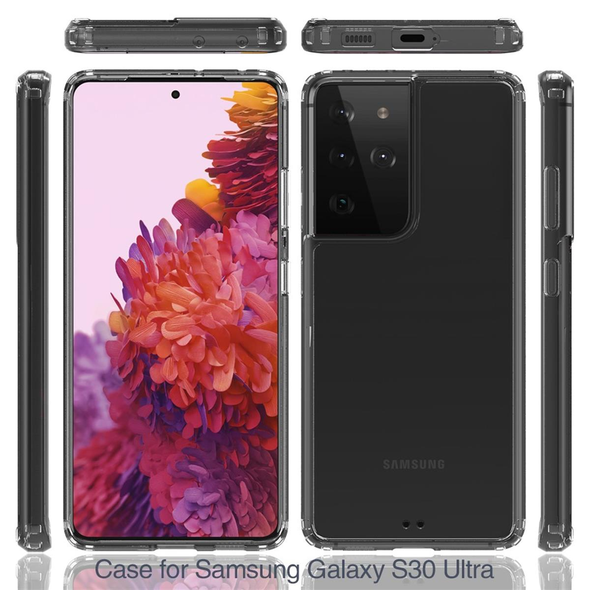 Backcover, Display- S21 mit Kameraschutz, Transparent COVERKINGZ Galaxy Samsung, Handycase Ultra, und