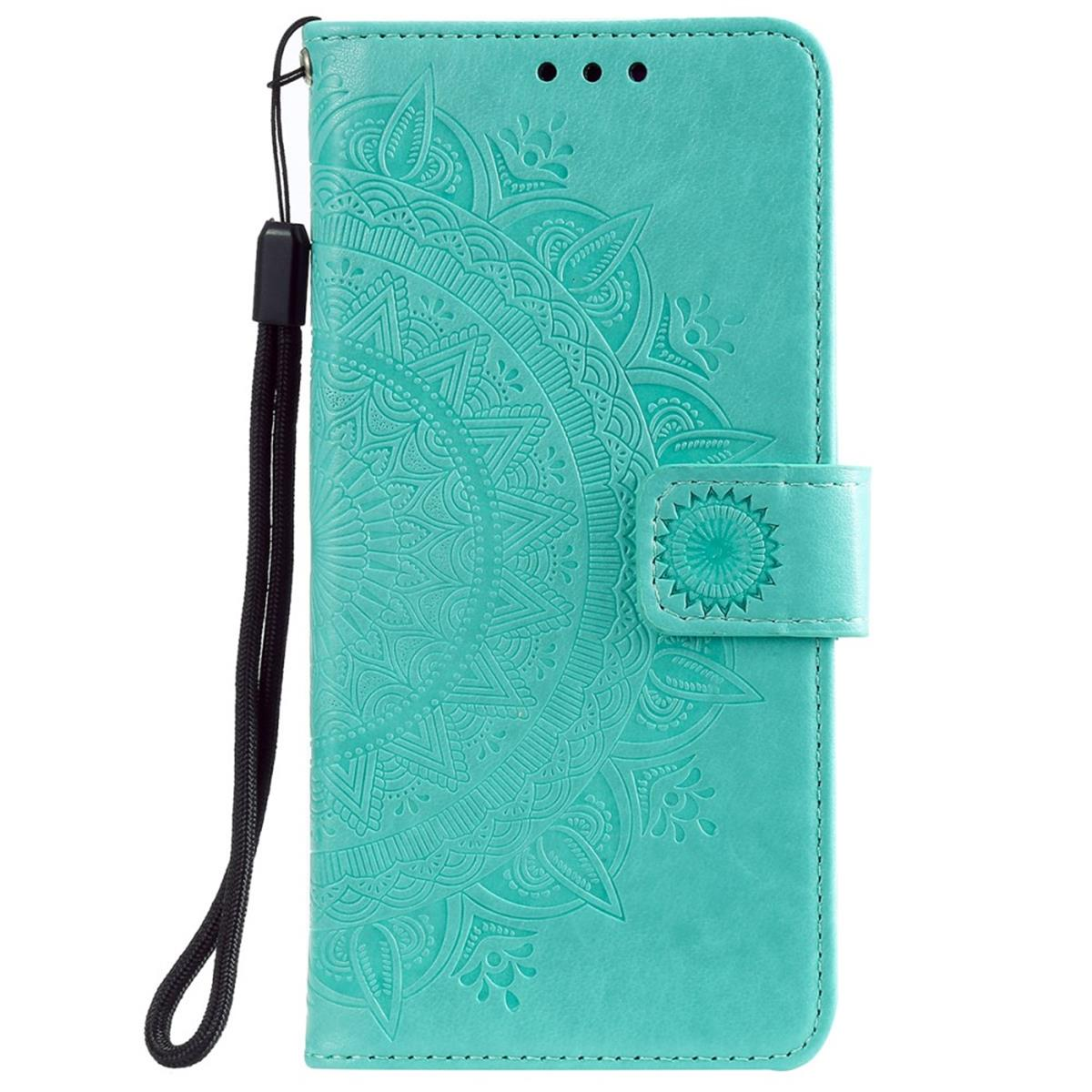 Mi Klapphülle Xiaomi, 11i/Poco Bookcover, mit Grün Muster, Mandala COVERKINGZ F3,