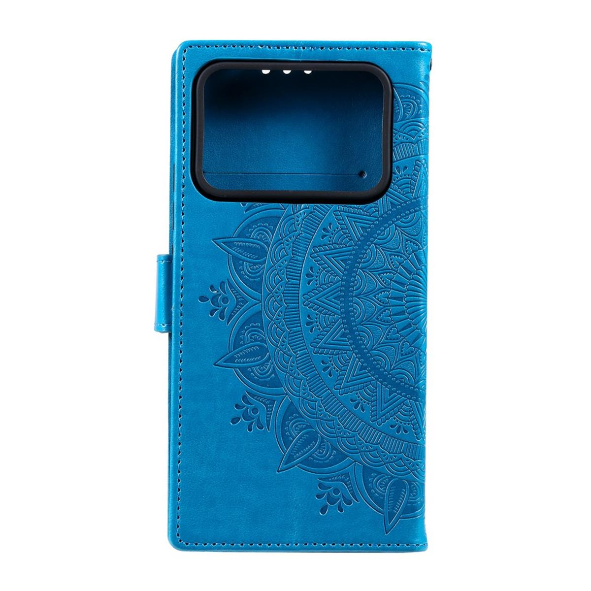 COVERKINGZ Mi Blau Xiaomi, mit Ultra, Klapphülle Muster, Bookcover, Mandala 11