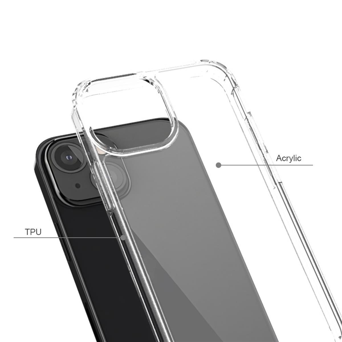 Mini, Transparent 13 mit iPhone Kameraschutz, Backcover, COVERKINGZ Apple, Handycase Display- und