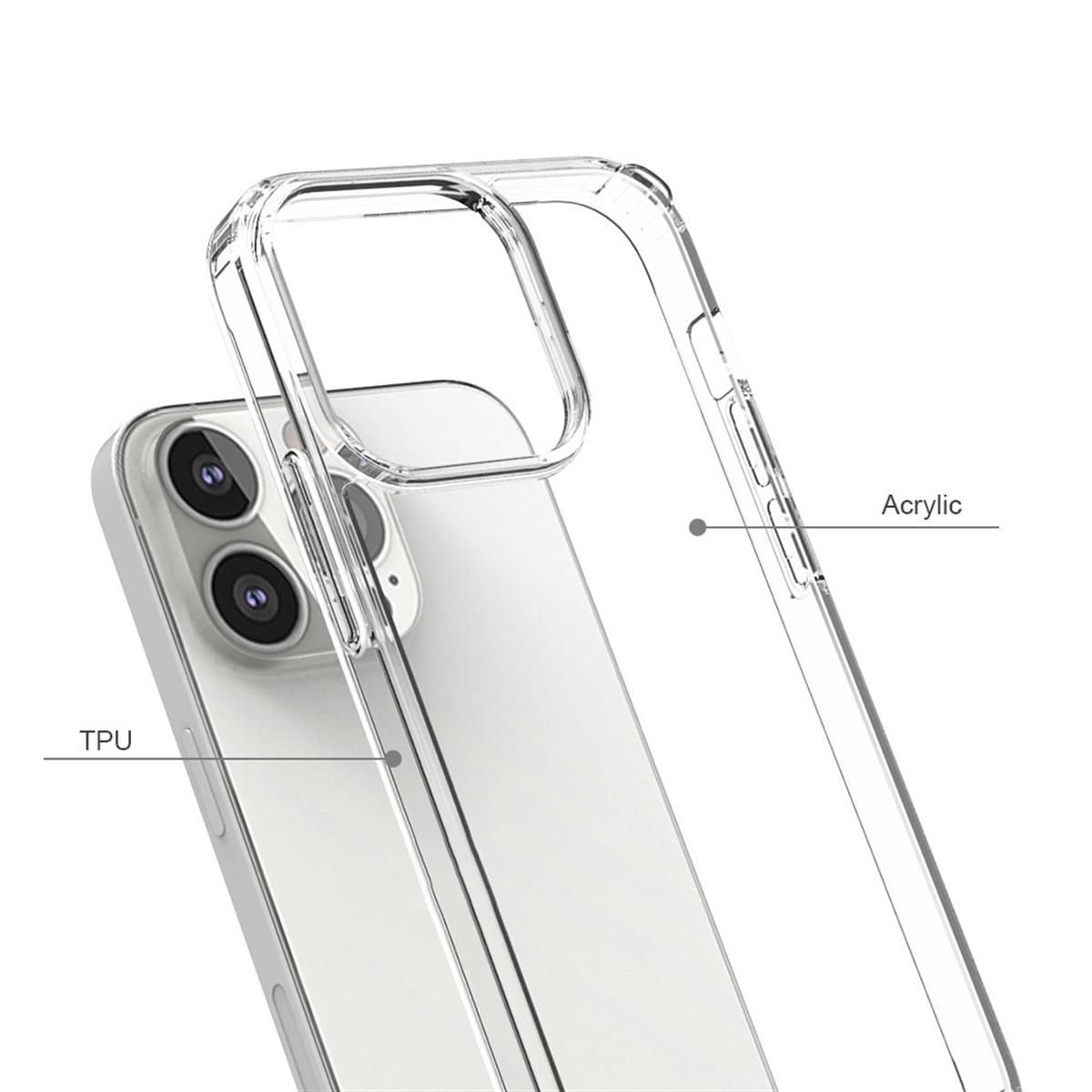 Pro, iPhone Backcover, Transparent Display- Handycase COVERKINGZ und Apple, mit 13 Kameraschutz,
