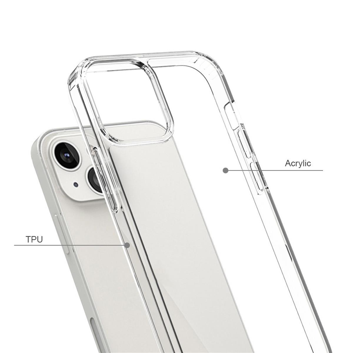 Apple, und Kameraschutz, Handycase mit iPhone Transparent Backcover, 13, COVERKINGZ Display-