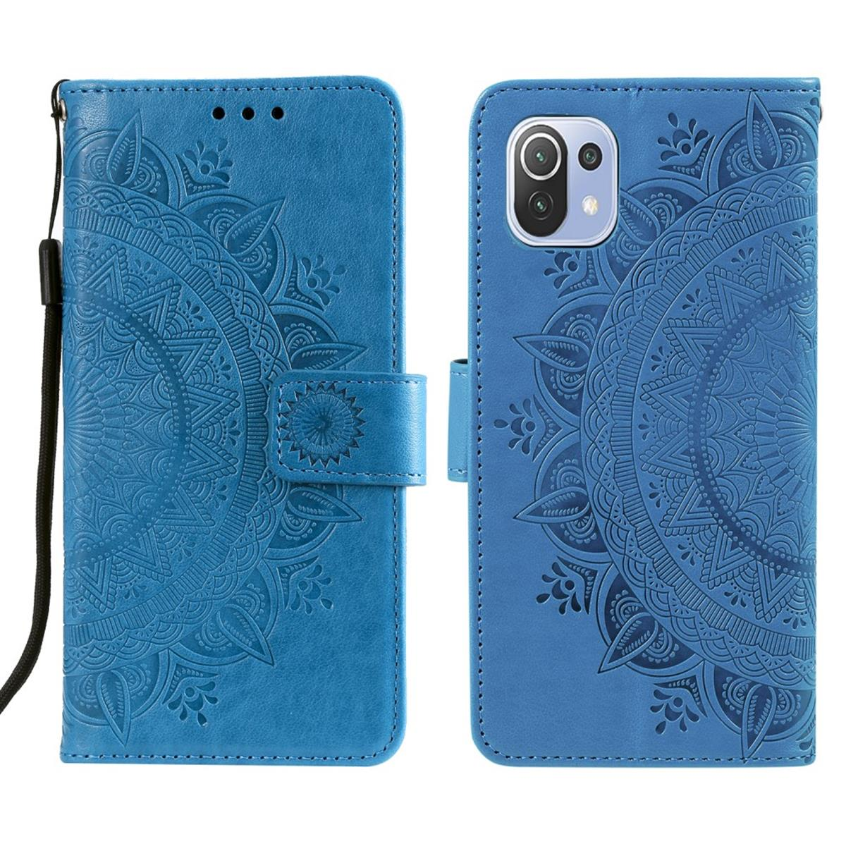 Xiaomi, 5G Mandala / 11 mit Klapphülle Mi Lite Blau Muster, NE Lite 11 5G, COVERKINGZ Bookcover,