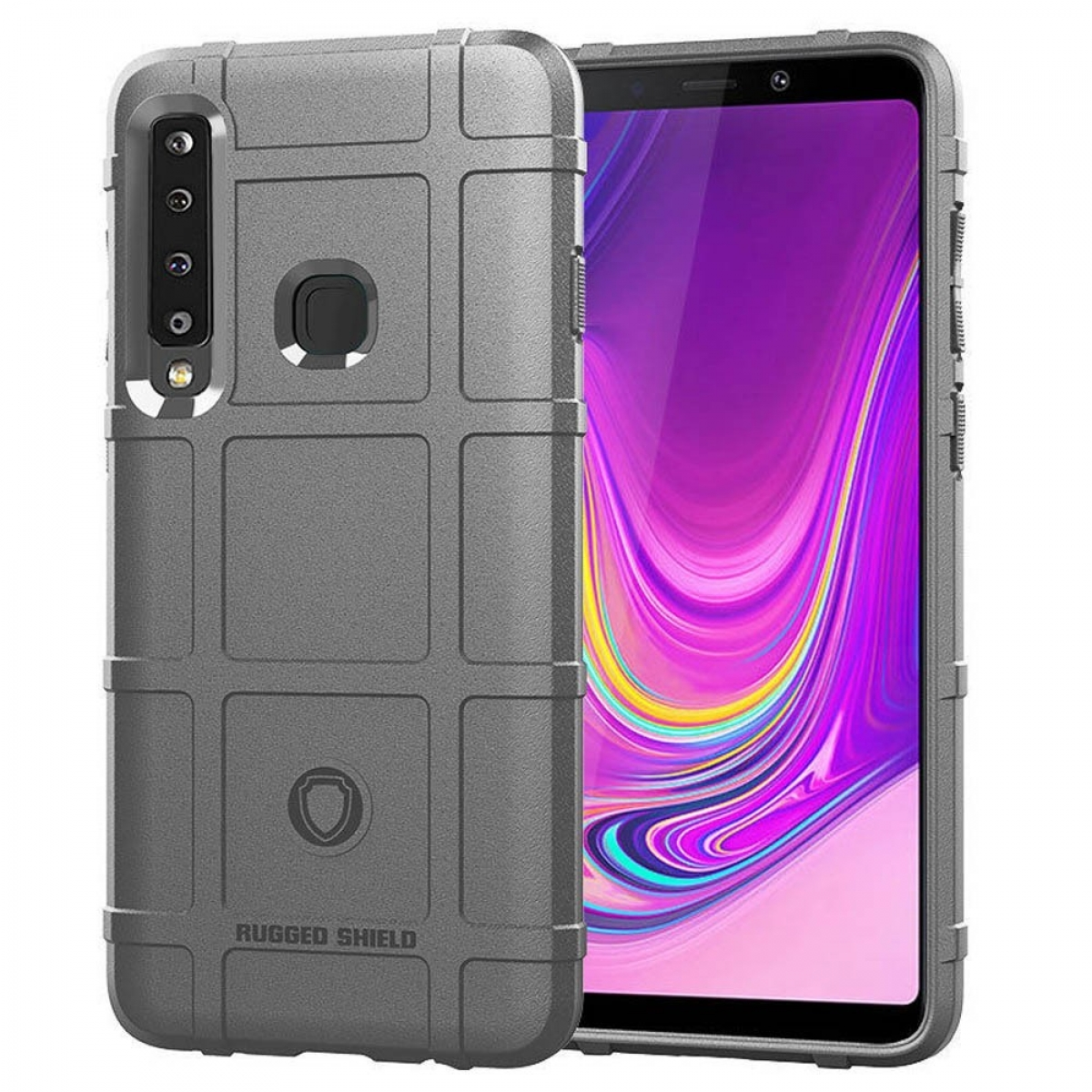 Samsung, Galaxy - CASEONLINE Grau, (2018), Backcover, A9 Rugged Grau