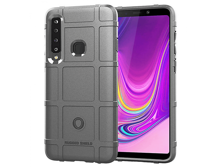 CASEONLINE Grau Galaxy (2018), Grau, Backcover, Rugged A9 - Samsung,