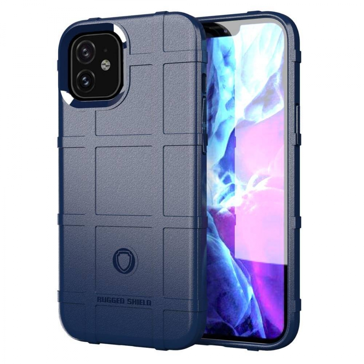 CASEONLINE Rugged - Blau, Backcover, 12 Mini, Blau iPhone Apple