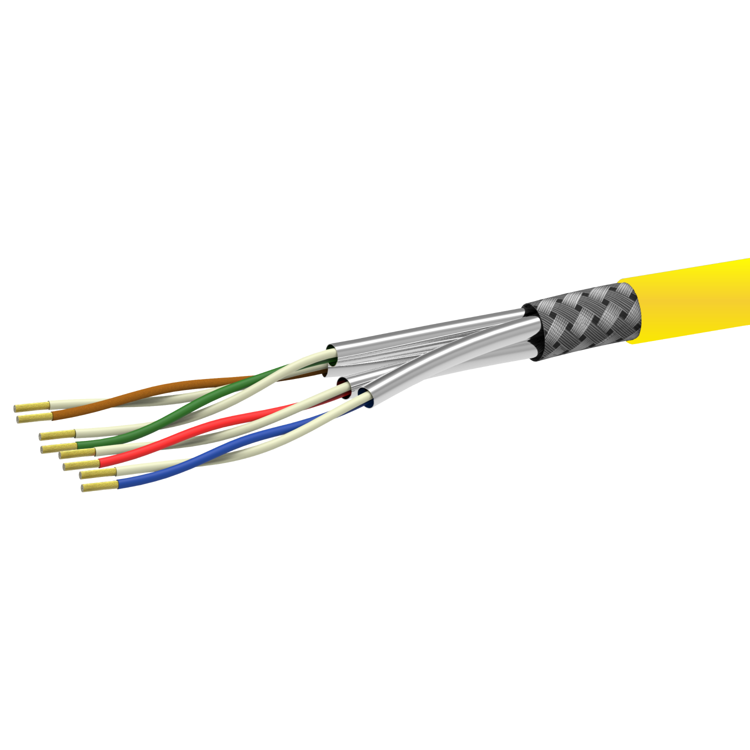 AIXONTEC 100m 22/1 S/FTP 200 Verlegekabel m 10 Gigabit, Cat.8.2 Netzwerkkabel, AWG