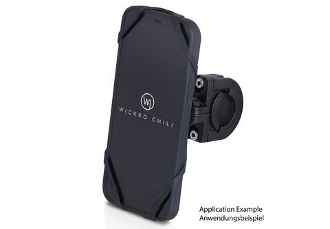 WICKED CHILI QuickMOUNT Case für iPhone 13 / 13 Pro - Handyhülle für  Fahrrad Bike Rennrad MTB und Autohalterung Smartphone Schutzhülle, schwarz