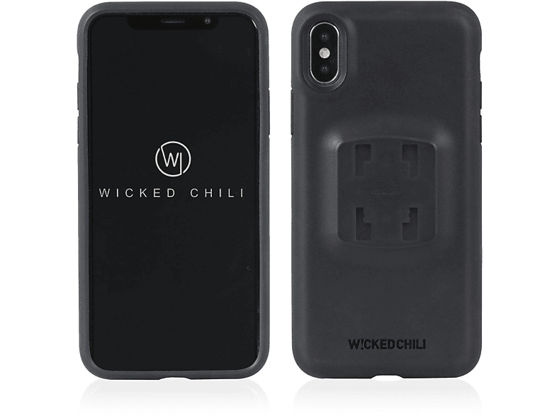 WICKED CHILI QuickMOUNT Case - und iPhone für KFZ Handy Schutzhülle, für Smartphone Fahrrad X XS / MTB Rennrad schwarz Autohalterung Hülle Bike