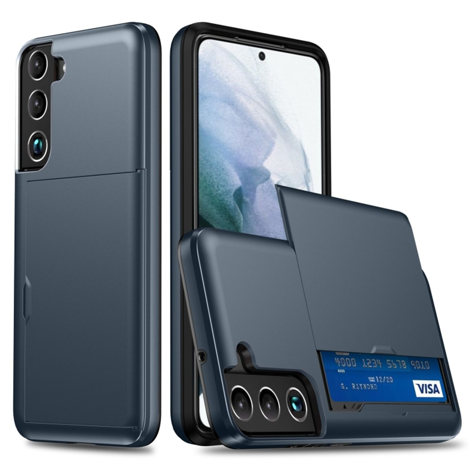 KÖNIG 5G, S22 DESIGN Galaxy Case, Blau Backcover, Samsung, Plus