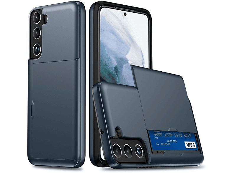 KÖNIG 5G, S22 DESIGN Galaxy Case, Blau Backcover, Samsung, Plus