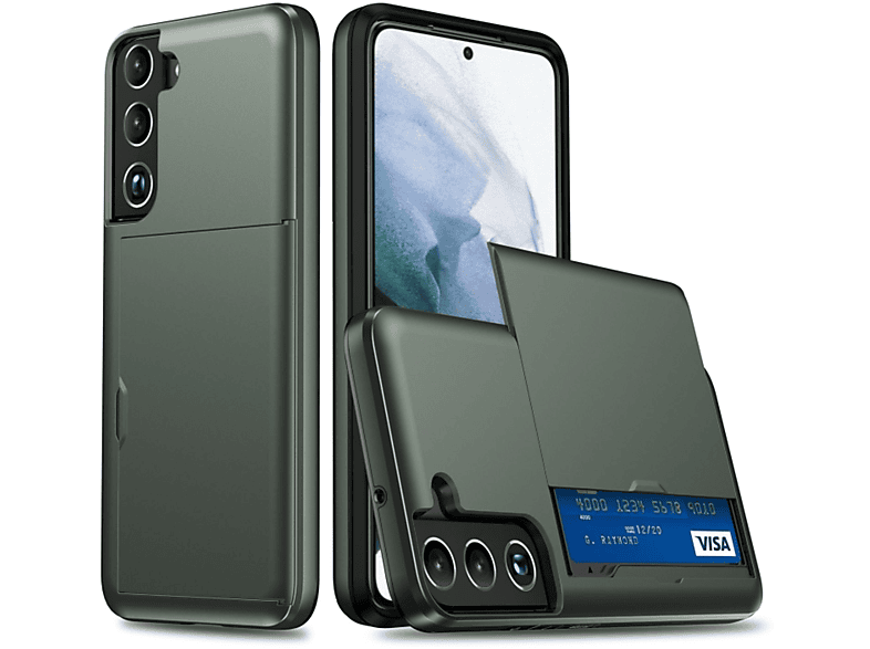 KÖNIG DESIGN Case, S22 Backcover, 5G, Galaxy Dunkelgrün Samsung