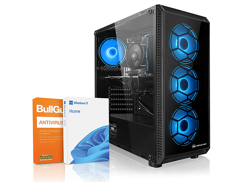 MEGAPORT Gaming PC Intel Core i510400F, PC Gaming, 8 GB RAM, 500 GB