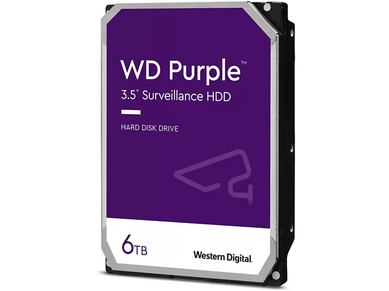 WESTERN DIGITAL WD63PURZ, 6000 GB, HDD, 3,5 Zoll, intern