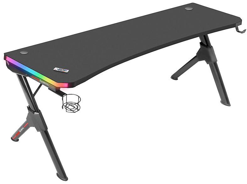 Mesa de escritorio gaming LED RGB - TAL-WARSHIPX1 TALIUS, 60000,0 g, Negro