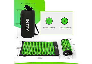 INTEY NY-CT34-Blagre Akupressurmatte, schwarz,grün