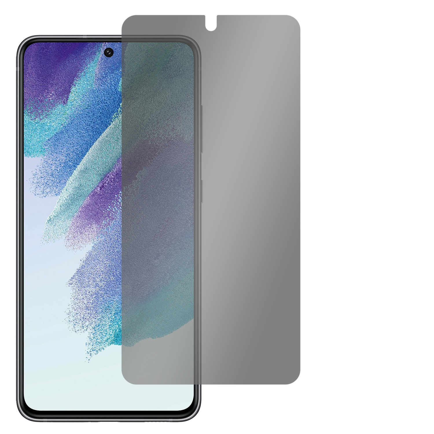 SLABO Blickschutzfolie View 5G) Schwarz Protection S21 Displayschutz(für 360° Samsung FE Galaxy