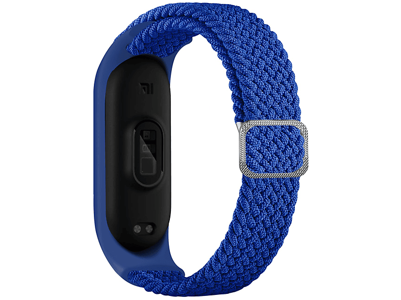 COFI Strap Stoff, Smartband, Xiaomi, Mi Band 6 / 5 / 4 / 3, Blau