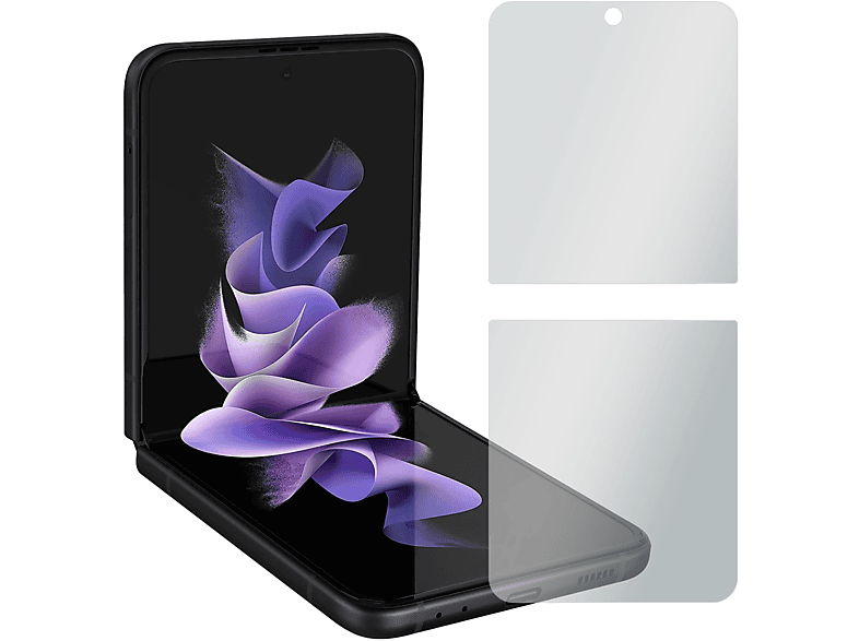 SLABO 4 x Displayschutzfolie No Reflexion Displayschutz(für Samsung Galaxy Z Flip3 5G)