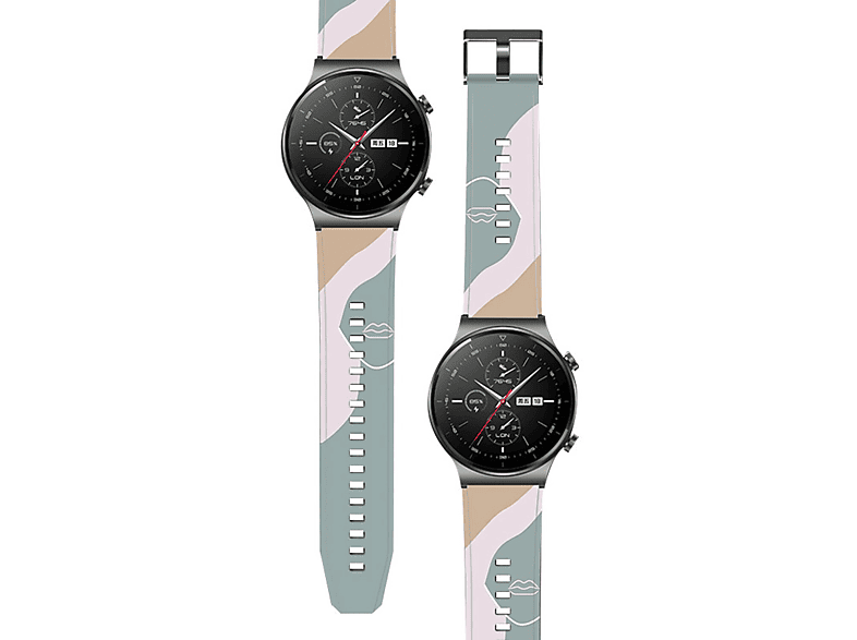 COFI Strap Moro Ersatzarmband kompatibel mit Huawei Watch GT2 Pro Armband Armband Camo Motiv 1, Smartband, Huawei, Watch GT2 Pro, Motiv 1