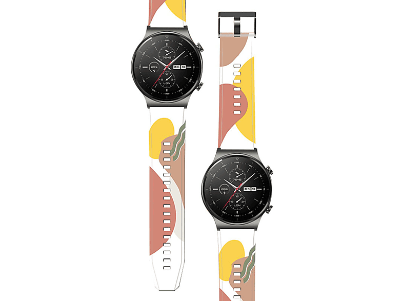 Armband Mtoiv mit GT2 Camo 8, Ersatzarmband Motiv Pro, Moro Huawei Watch kompatibel Watch Huawei, 8 COFI GT2 Strap Pro Smartband, Armband