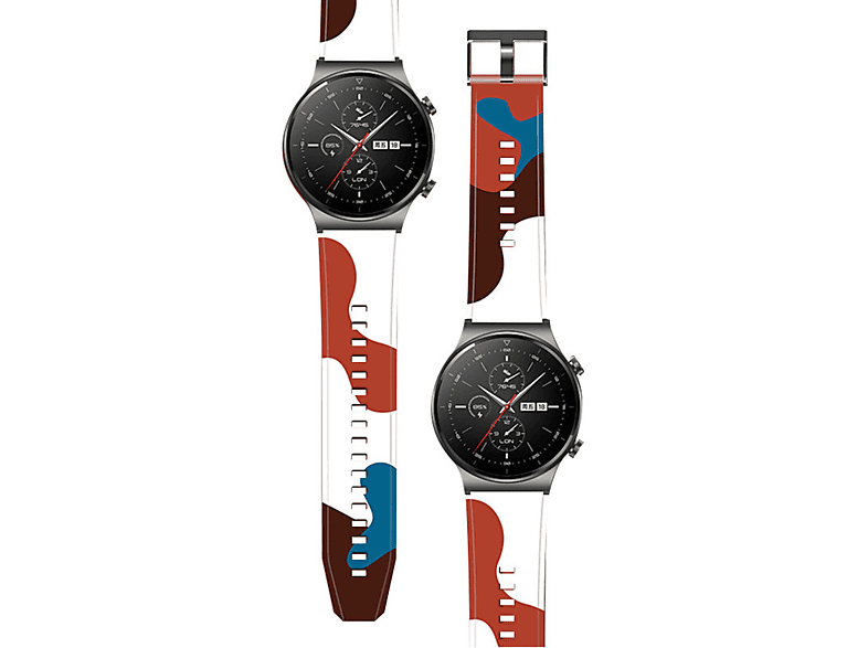 COFI Strap Moro Ersatzarmband kompatibel mit Huawei Watch GT2 Pro Armband Armband Camo Motiv 9, Smartband, Huawei, Watch GT2 Pro, Motiv 9