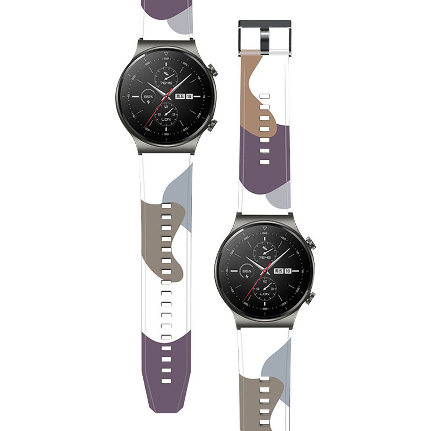 COFI Strap Armband Motiv mit Watch Armband Camo Moro Watch Smartband, Huawei GT2 10, Huawei, Pro, Motiv kompatibel 10 Pro Ersatzarmband GT2