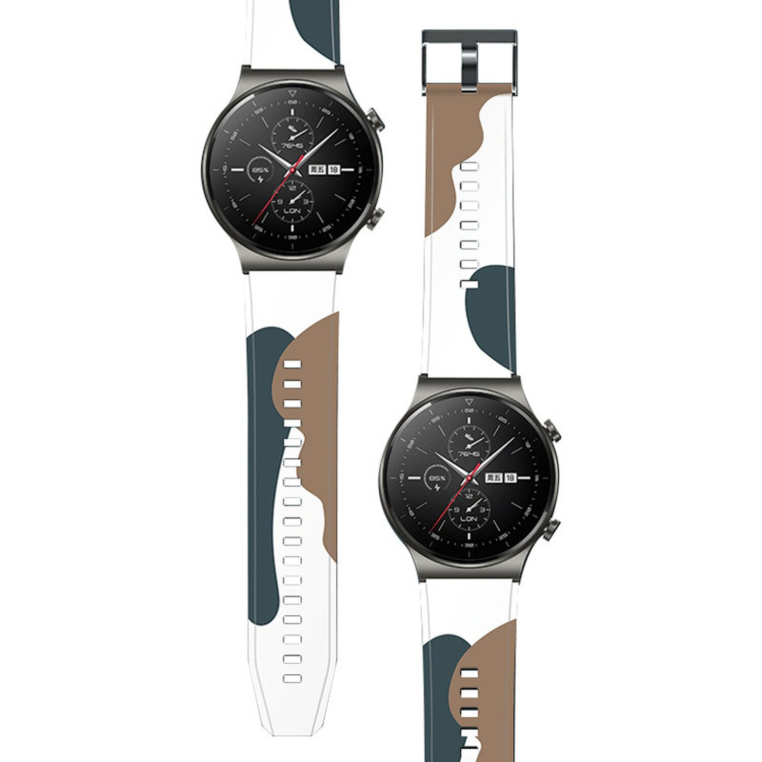 COFI Strap Moro Ersatzarmband GT2 Smartband, Huawei Armband 2 GT2 Armband Pro Watch mit Watch kompatibel 2, Camo Pro, Motiv Huawei, Motiv