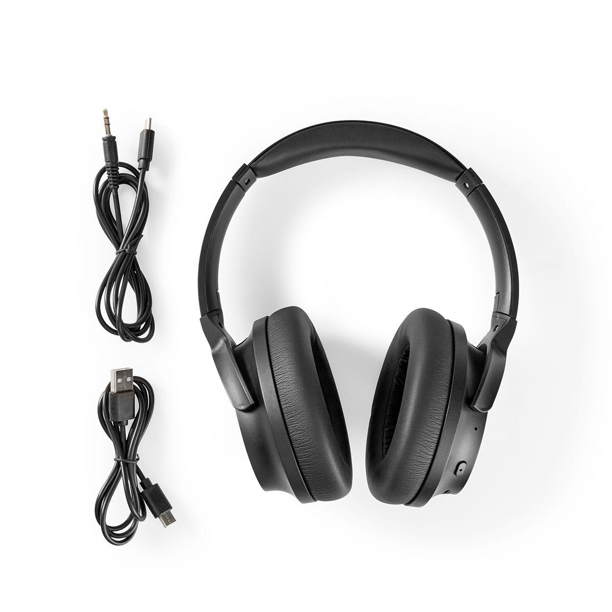 NEDIS HPBT3261BK, Over-ear Kopfhörer Schwarz