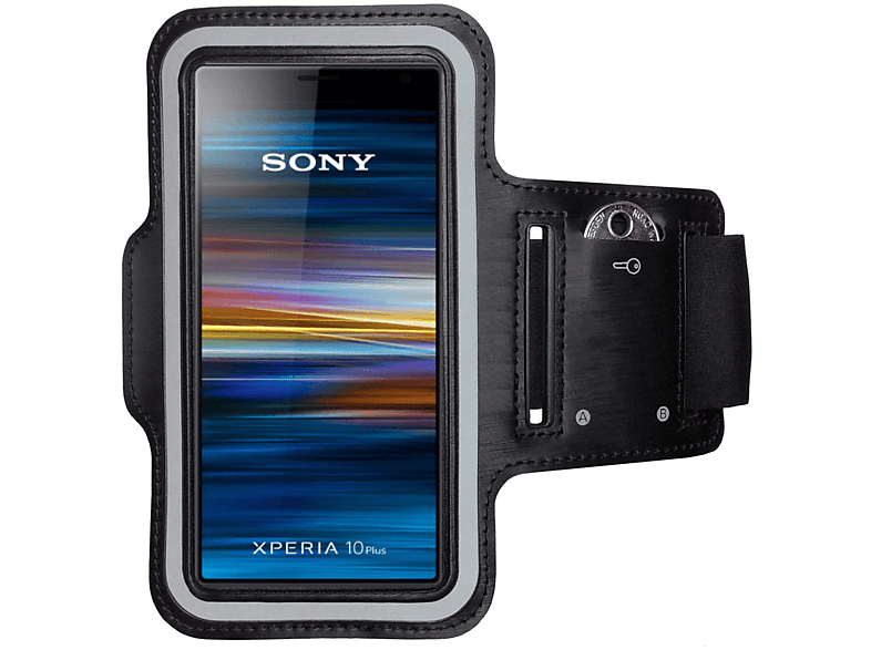 10, Sony, COVERKINGZ Schwarz Xperia Armtasche, Sportarmband,