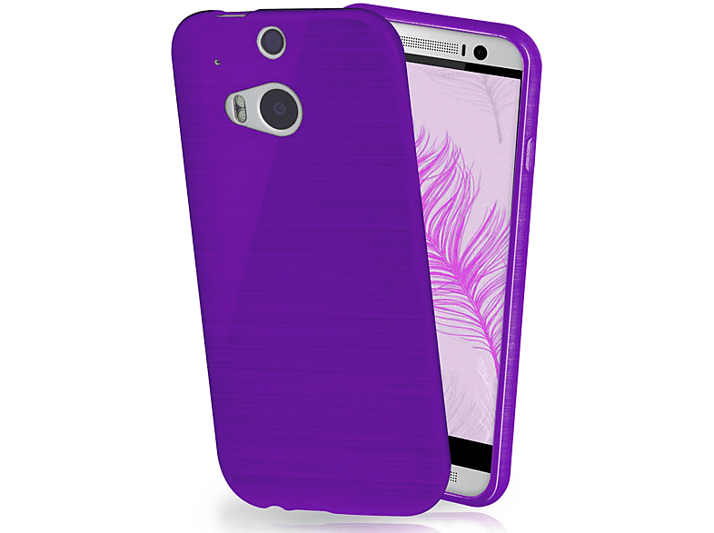 Brushed MOEX Backcover, HTC, / One Case, Purpure-Purple M8 M8s,