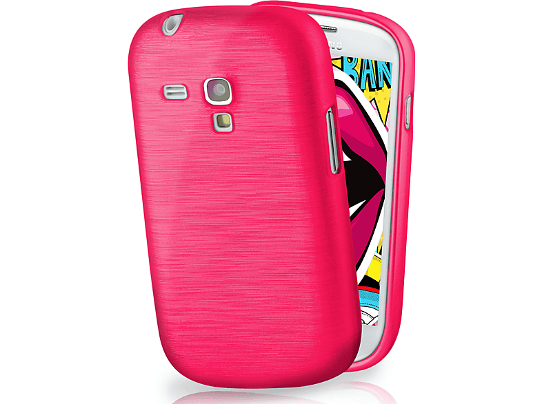 MOEX Brushed Case, Backcover, Samsung, Galaxy S3 Mini, Magenta-Pink
