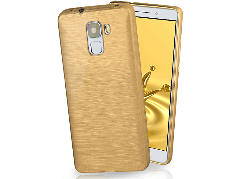 MOEX Brushed Case, Backcover, Huawei, Honor 7 / 7 Premium, Ivory-Gold