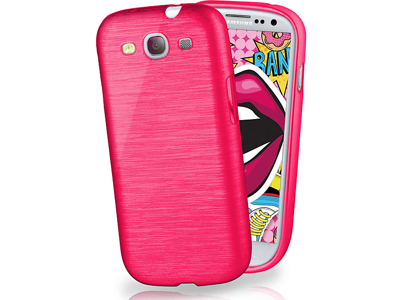 MOEX Brushed Case, Backcover, Samsung, Galaxy S3 / S3 Neo, Magenta-Pink