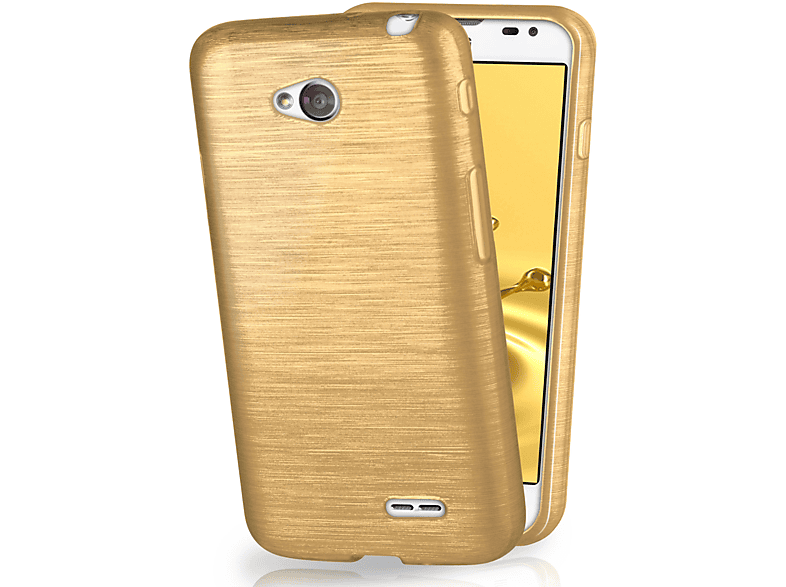 MOEX Brushed / Ivory-Gold LG, Case, Backcover, L70 L65