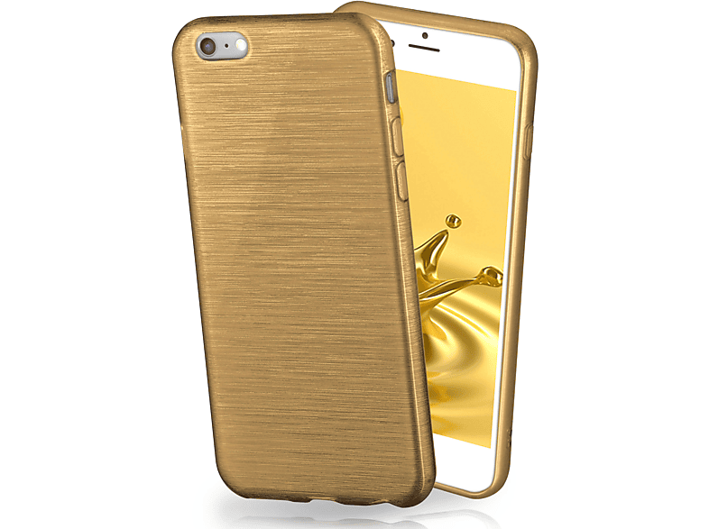8, / iPhone Apple, Case, iPhone Backcover, Brushed Ivory-Gold 7 MOEX