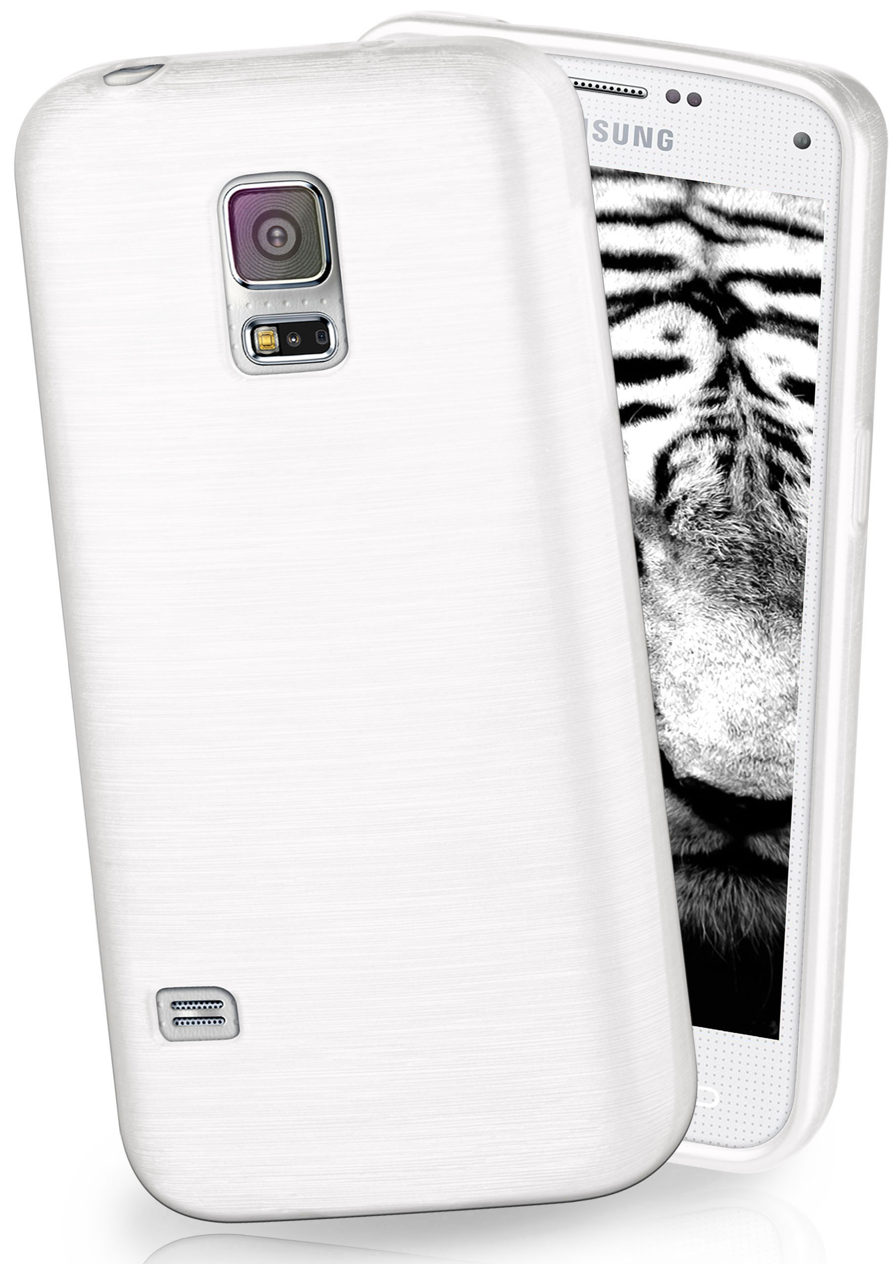 MOEX Backcover, Pearl-White Galaxy / Samsung, Neo, S5 Case, Brushed S5