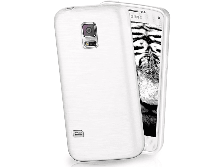 MOEX Brushed Case, Backcover, Samsung, Galaxy S5 / S5 Neo, Pearl-White