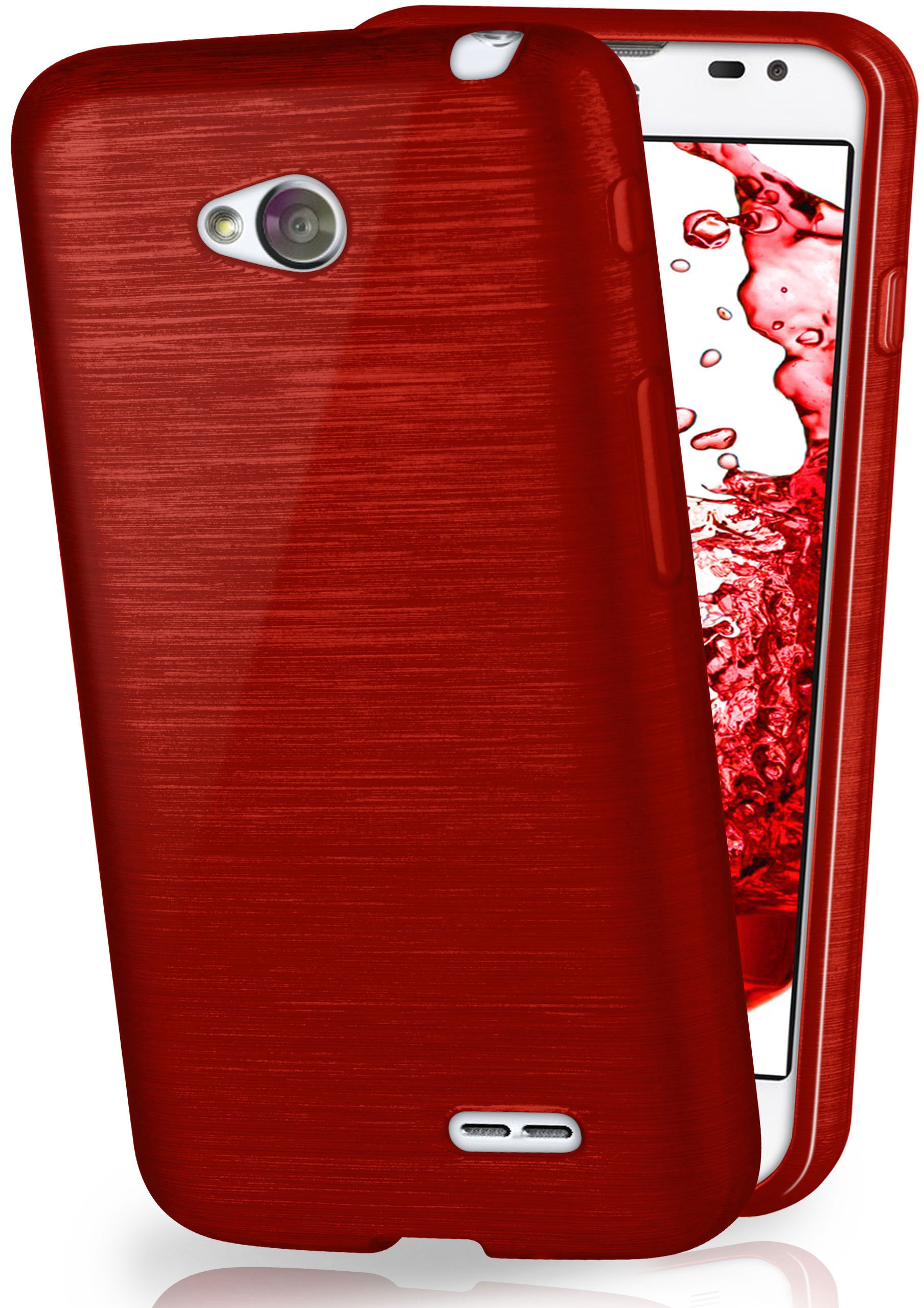L65, MOEX Backcover, LG, Crimson-Red Case, L70 Brushed /