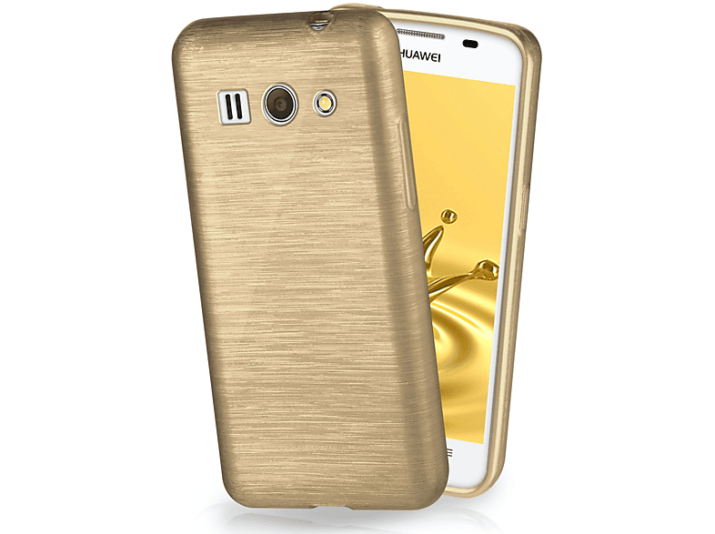 MOEX Brushed Case, Backcover, Huawei, Ascend G520/525, Ivory-Gold
